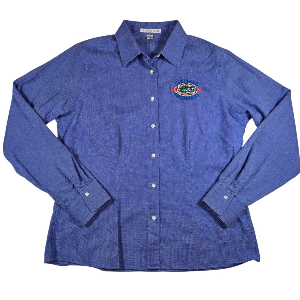 Cutter & Buck Florida Gators 2006 National Champions Button Down Shirt Women's L
